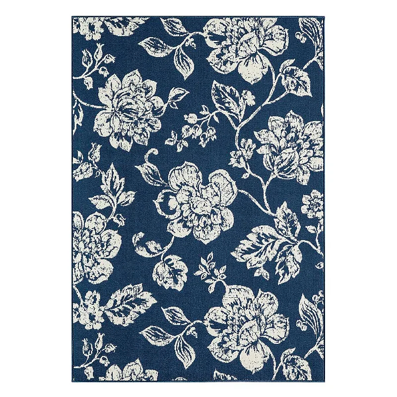 Garden Toile Indoor/Outdoor Rug, 8'6"x 13'