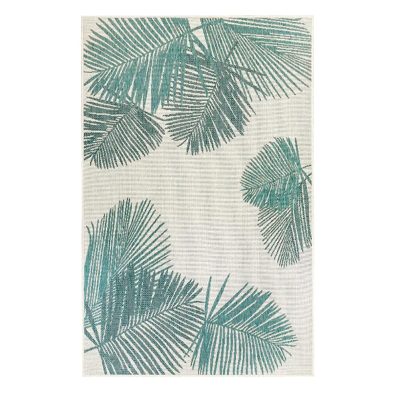 Indoor/Outdoor Textured Palms Polypropylene Rug, 39" x 59"