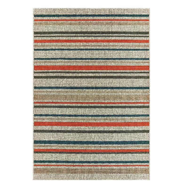 Cambridge Stripe Indoor/Outdoor Rug, 3'3" x 5'