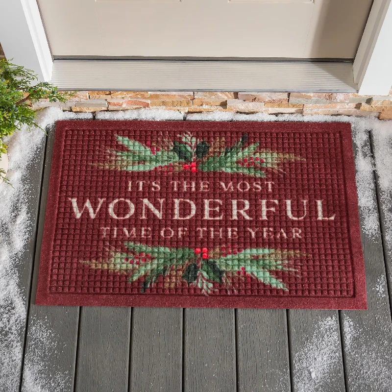 Waterhog Wonderful Time Holly Indoor/Outdoor Doormat, 2' x 3'