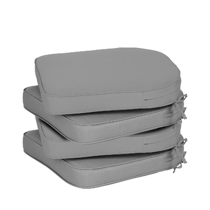 Aoodor Outdoor Chair Cushion Soft and Fade-resistant Polyester Set of 4 - 18''x19''