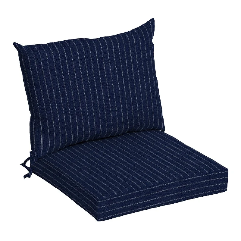 Navy Woven Stripe