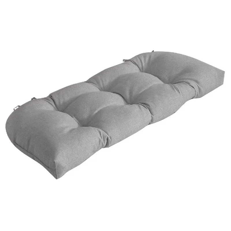 Arden Selections Paloma Woven Outdoor Tufted Loveseat Cushion - 18 in L x 41.5 in W x 5 in H