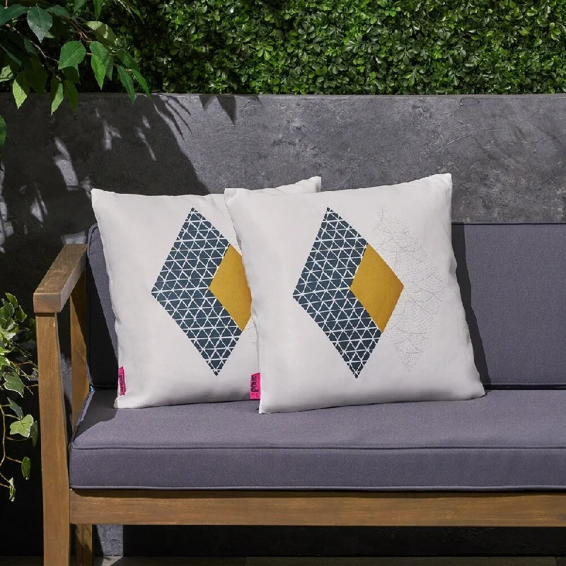 Arizona Outdoor 17.75" Square Cushion (Set of 2）by Christopher Knight Home