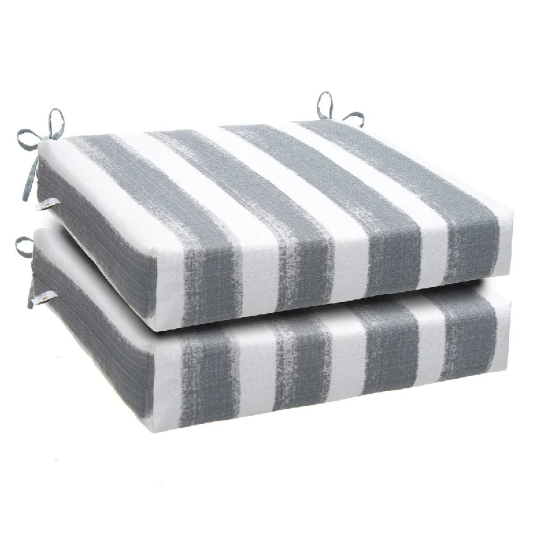 Caravan Grey Slab 18.5" x 16" 2 Pack Seat Cushions