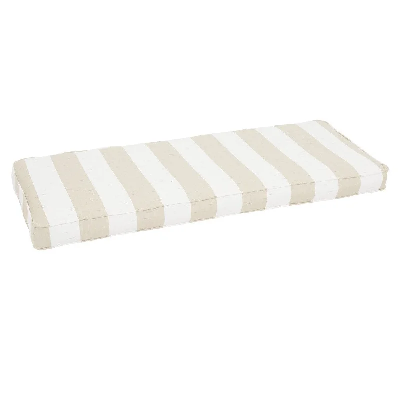 Sawyer Sunbrella Decade Sand Indoor/ Outdoor Bench Cushion