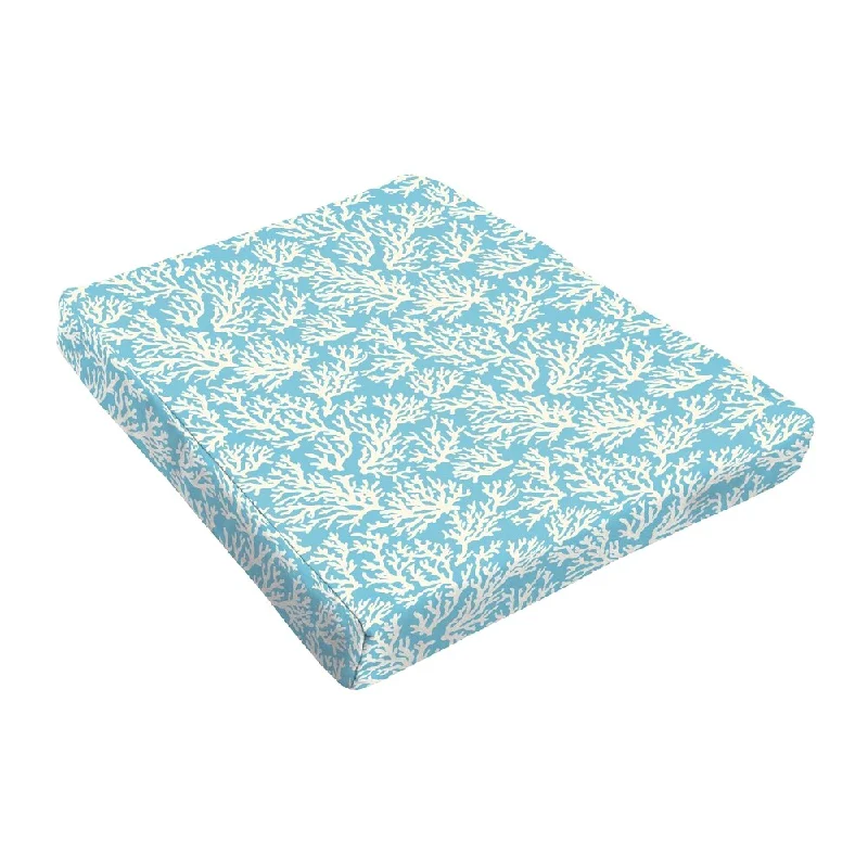 Sloane Aqua Reef Indoor/ Outdoor 18 In Tapered Cushion