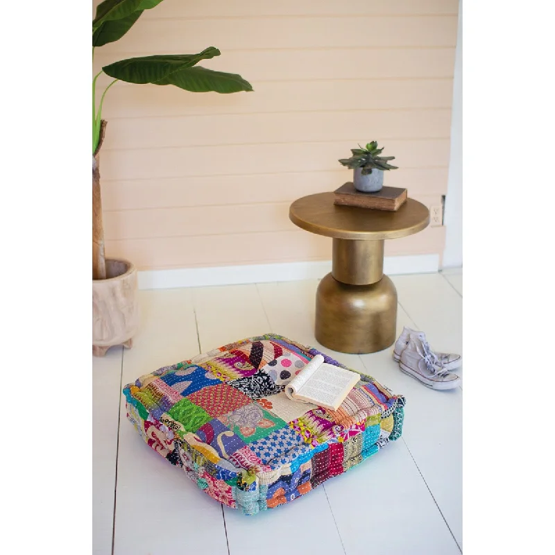 Square Kantha Floor Cushion