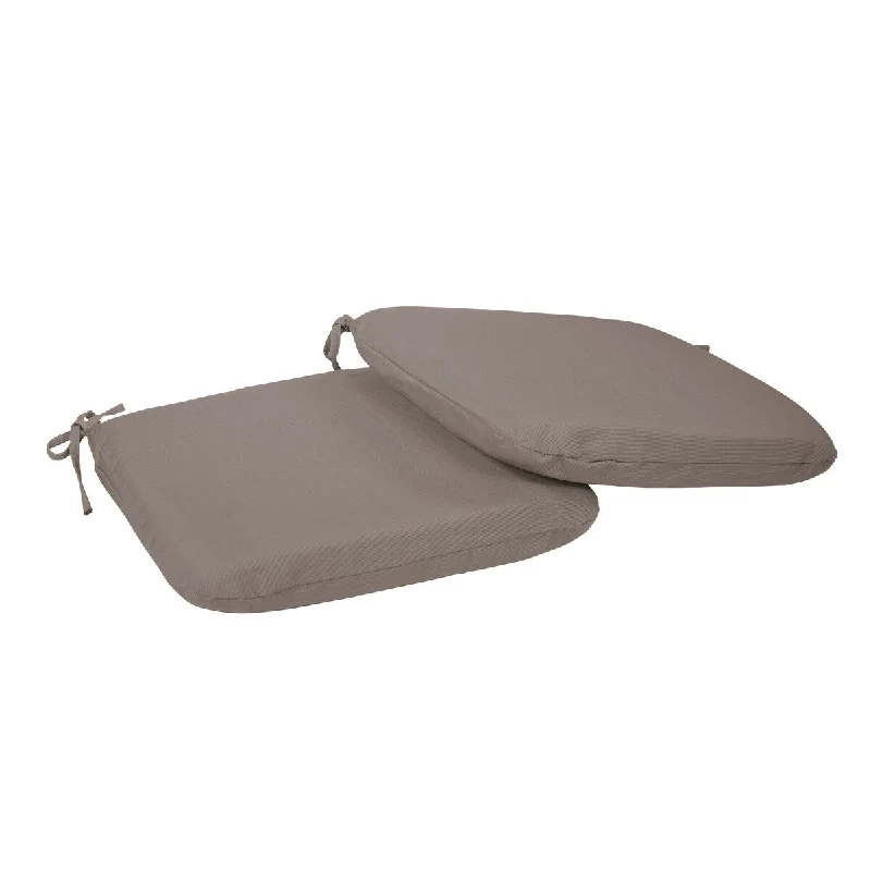 Suntastic O'Sun Otto Taupe Indoor/ Outdoor Universal Chair Cushions (Set of 2)