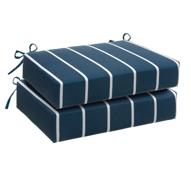 Sydney Blue Slab 18.5" x 16" 2 Pack Seat Cushions