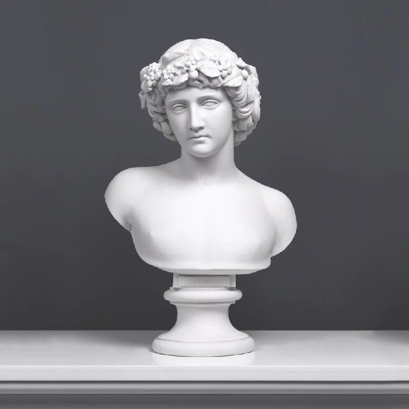 Antinous with Bacchic Wreath Bust Sculpture