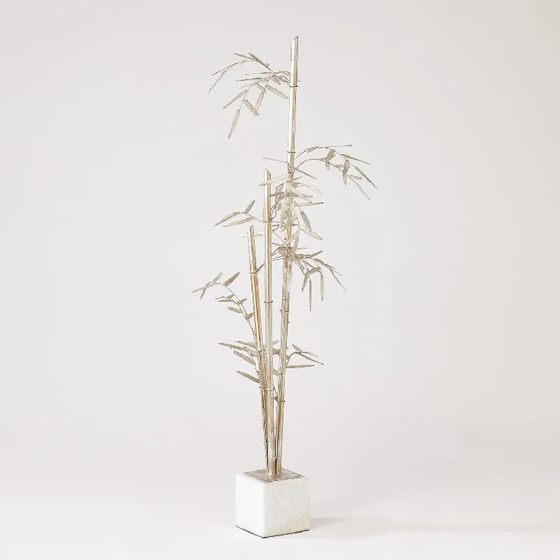 BAMBOO SCULPTURE-SILVER LEAF