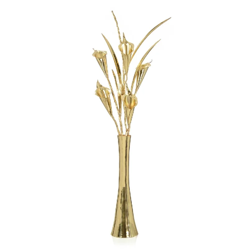 Brass Calla Lilies Sculpture JRA-14185