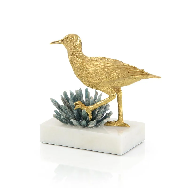 BRASS SEA GULL AND CYANITE SCULPTURE II