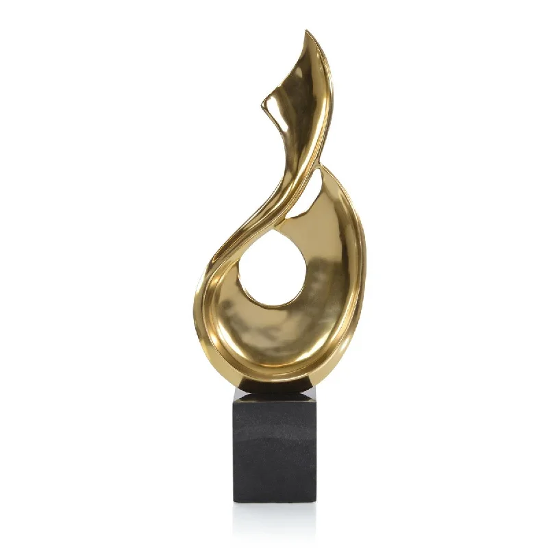 BRASS VIRAGE SCULPTURE