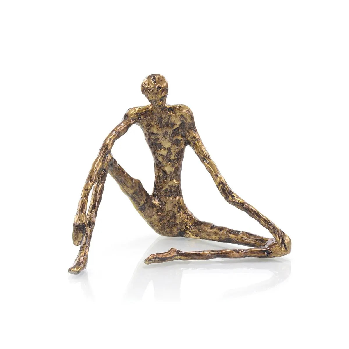 BRONZE SITTING SCULPTURE