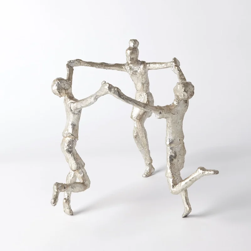 CHILDREN SCULPTURE-SILVER LEAF