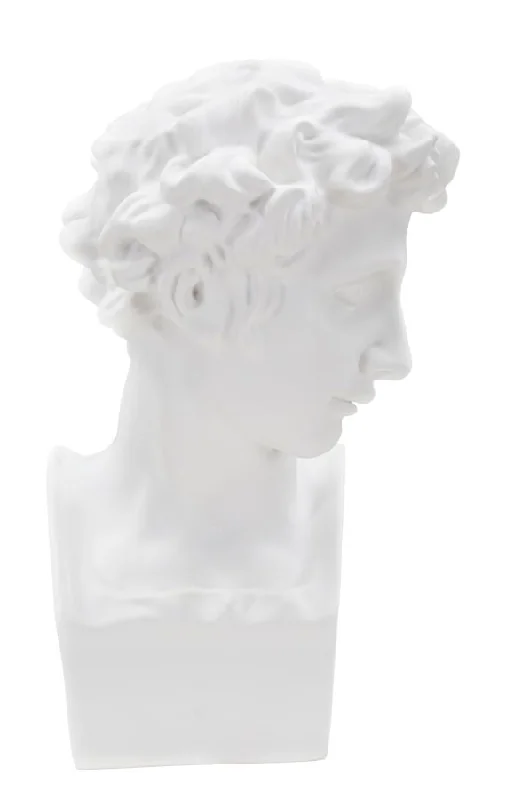 Giuliano de Medici Bust Statue by Michelangelo (White Resin Sculpture)