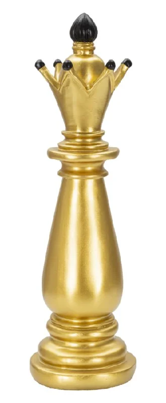 Gold & Black Bishop Chess Piece (Modern Sculpture)