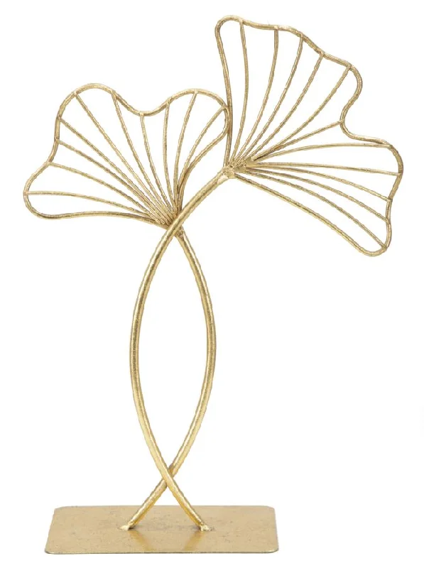 Golden Flowers Decor Sculpture