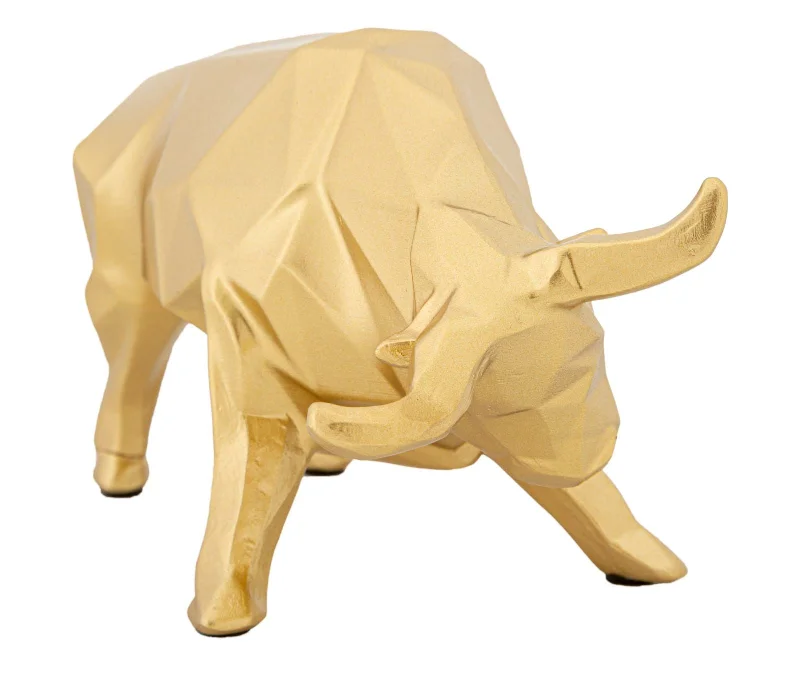 Golden Bull Statue (Modern Decoration)