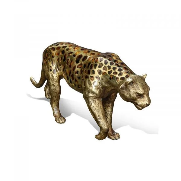 Maitland Smith 89-1803 - Prowling Leopard Sculpture (SH41-062116)