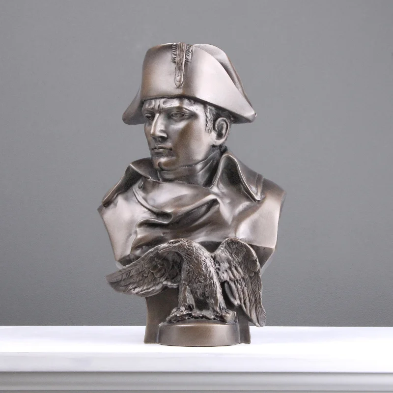 Napoleon with Eagle Bust Sculpture (Bronze)