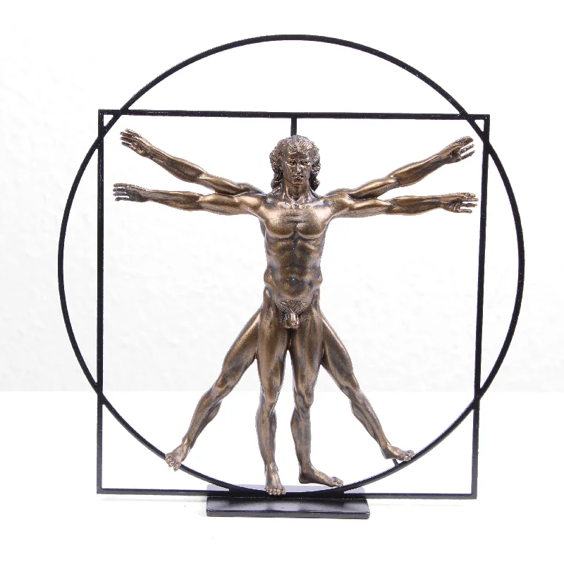 The Vitruvian Man Sculpture (Body Statue by Da Vinci)