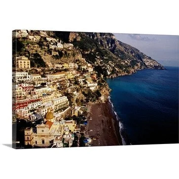 Craig Pershouse Premium Thick-Wrap Canvas entitled Coastline, Campania, Positano, Italy