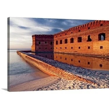 Eddie Brady Premium Thick-Wrap Canvas entitled Wall of Dry Tortugas National Park, Florida