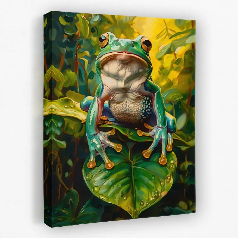 Frog on a Leaf