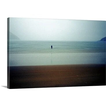 Orien Harvey Premium Thick-Wrap Canvas entitled Stormy, misty coastline in Australia