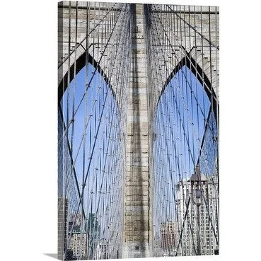 Premium Thick-Wrap Canvas entitled Brooklyn Bridge, New York, NY, USA