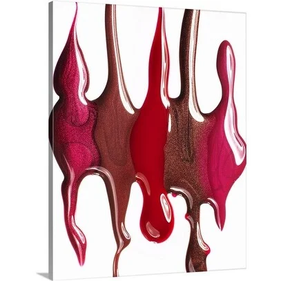 Premium Thick-Wrap Canvas entitled Spilled nail polish