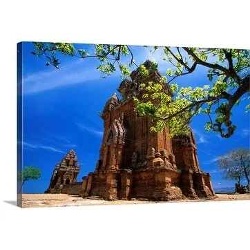 Stu Smucker Premium Thick-Wrap Canvas entitled Cham tower shrine, Phan Rang-Thap Cham, Vietnam, Asia