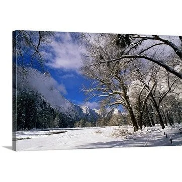 Thomas Winz Premium Thick-Wrap Canvas entitled Snow Covered Valley, Yosemite Valley, California, USA