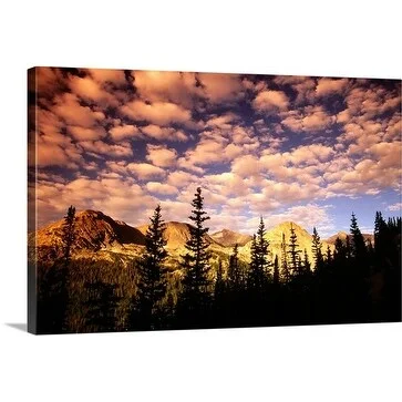 Witold Skrypczak Premium Thick-Wrap Canvas entitled Pink clouds, Indian Peaks Wilderness, Colorado, USA